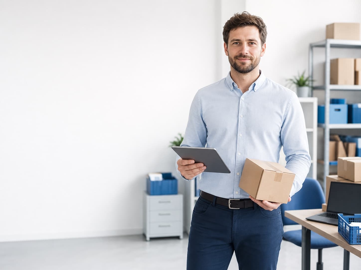 Fikcyjna e-commerce managerka sprawdzająca kategorię, warianty i warunki zakupu